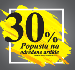 -30% na određene artikle