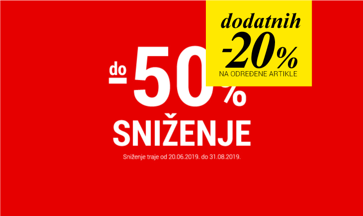 Dodatnih -20% na određene artikle