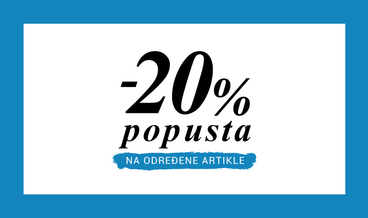 -20% na određene artikle