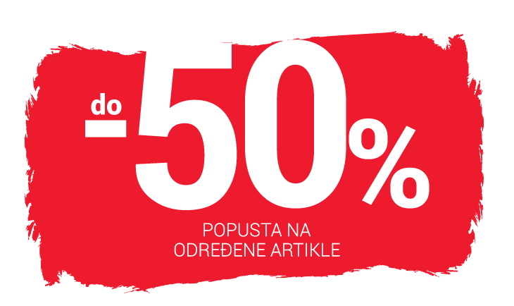 -30% do -50% popusta na određene artikle