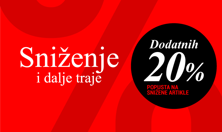 Dodatnih 20% popusta na već sniženo!