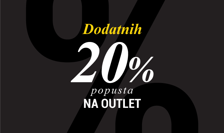 20% popusta na outlet sekciju