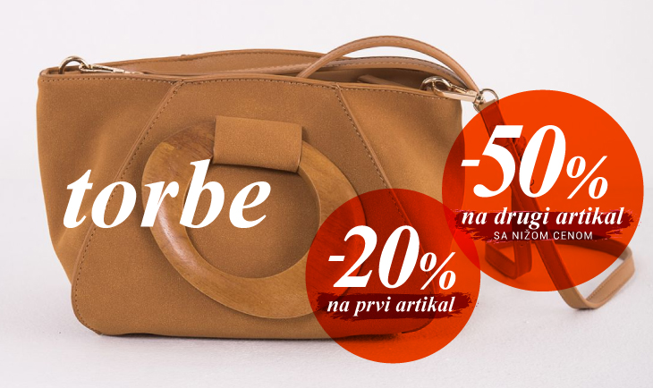 Jedna torba -20%, druga torba -50%