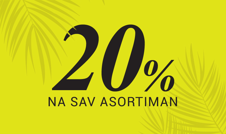 20% popusta na sav asortiman