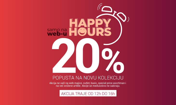 HAPPY HOURS samo na web-u!