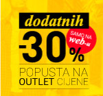 Dodatnih -30% popusta na OUTLET CENE!