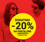 Dodatnih -20% na sve pantalone i jeans